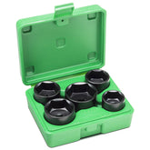 5 Piece 3/8 inch Drive Low Profile Oil Filter Socket Set - 58130